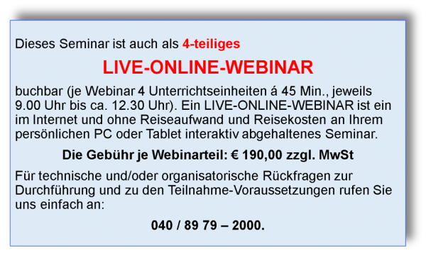 Webinar 4-teilig